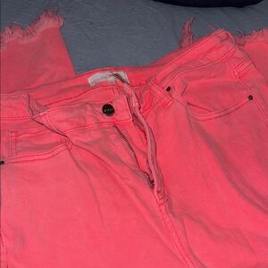 Risen Women's Coral Pink Jeans